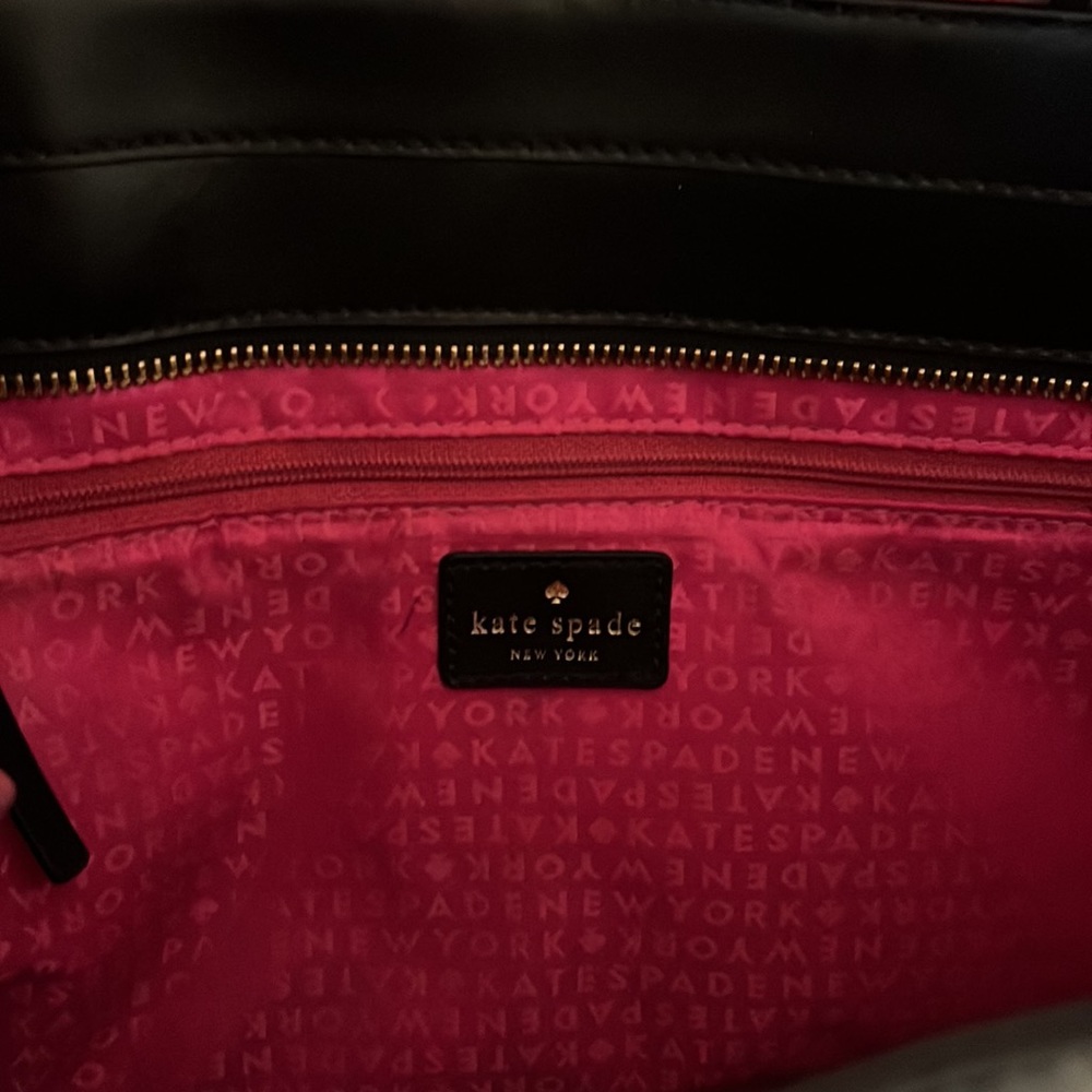 Kate Spade Black Leather Tote - Picture 5 of 7